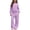 Purple, variant on 2 Piece Track Suits for Girl New York Letter Print Trendy Lounge Sets Fleece Pullover Hoodies Sweatpants Brown, Size 7-8 Y