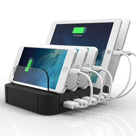 5 Port Usb Charging Station Charge Dock Organizer Cell Phone 5 Port Usb Charging Station Charge Dock Organizer Cell Phone Charger Multi Desktop