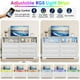 thumbnail image 5 of Yeshouse Cómoda Rústica para Dormitorio con Toma de Corriente y Luces LED, 6 Cajones, Blanco, 5 of 8