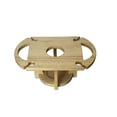 thumbnail image 2 of Faithtur Table Pliante en Bois avec Porte-Verre, Bureau Rond Portable, 2 of 2