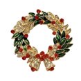 thumbnail image 1 of Broche De Navidad Pin Navidad Breastpin Corsage Cute Old Man And Elk Dripping Oil Badge Accesorios Inevent AP007459-01, 1 of 6