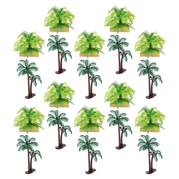 HONMEET Simulated Coconut Palm Trees Assorted Colors Sturdy and Fade Resistant