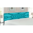 thumbnail image 2 of Teal Headboard, Abstract Aboriginal Dot Painting Native Prehistoric Cultural Art in Australia, Upholstered Decorative Metal Bed Headboard with Memory Foam, King Size, Teal, by Ambesonne, 2 of 4