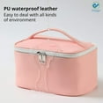 thumbnail image 4 of Deago Makeup Bag PU Leather Toiletry Bag Portable Cosmetic Pouch Water-resist Travel Organizer for Women (Pink), 4 of 9
