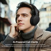 Srhythm Nicecomfort 35 (2nd Gen) Hybrid Noise Cancelling Headphones,Bluetooth 6.0, 5Microphones with ENC, Transparency, Spatial Audio, 140H Playtime, Low Latency, Custom EQ via App