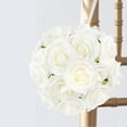 thumbnail image 5 of Gustave 50pcs Artificial Roses Flowers Foam Fake Roses with Stems for DIY Wedding Bouquets Centerpieces Floral Arrangements Party Tables Home Decorations (White), 5 of 5