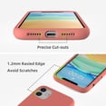 thumbnail image 2 of Compatible with iPhone 11 Case (6.1"), [Drop Protection] [Anti-Scratch] Shockproof Liquid Silicone Anti-Fingerprint Cover with Microfiber Lining Phone Case, Coral, 2 of 13