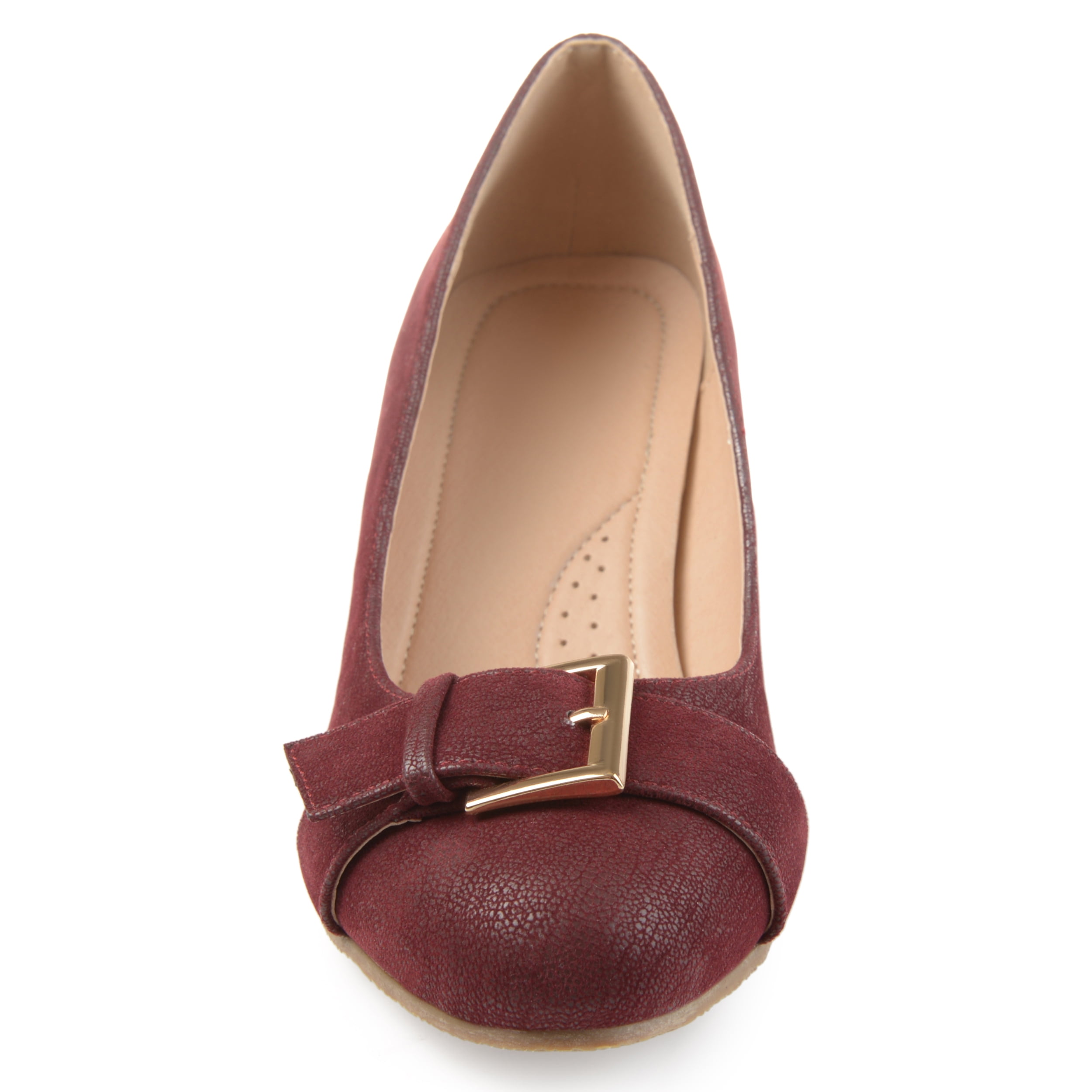 Journee Womens Graysn Comfort Insole Slip On Round Toe Wedge, Widths Available