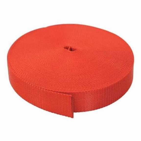 Bulk-Strap Webbing,Nylon,1" W,Red N01102R