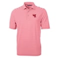 thumbnail image 2 of Men's Cutter & Buck Red Western Kentucky Hilltoppers Throwback Logo Virtue Eco Pique Stripe Recycled Polo, 2 of 3