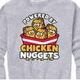 thumbnail image 3 of Instant Message - Powered By Chicken Nuggets - Toddler And Youth Crewneck Fleece Sweatshirt, 3 of 6