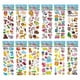 thumbnail image 1 of 12 Sheets Stickers - Animal Motif Multicolor, 1 of 3