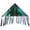 37-inch Emerald Iridescent, variant on In the Breeze 3532 — Iridescent Emerald Flutterfly Delta Kite — Colorful, Shimmering Beginner Kite, Line and Reusable Bag Included