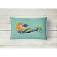 thumbnail image 2 of Carolines Treasures 8336PW1216 Mermaid Canvas Fabric Decorative Pillow, 12H x16W, multicolor, 2 of 3