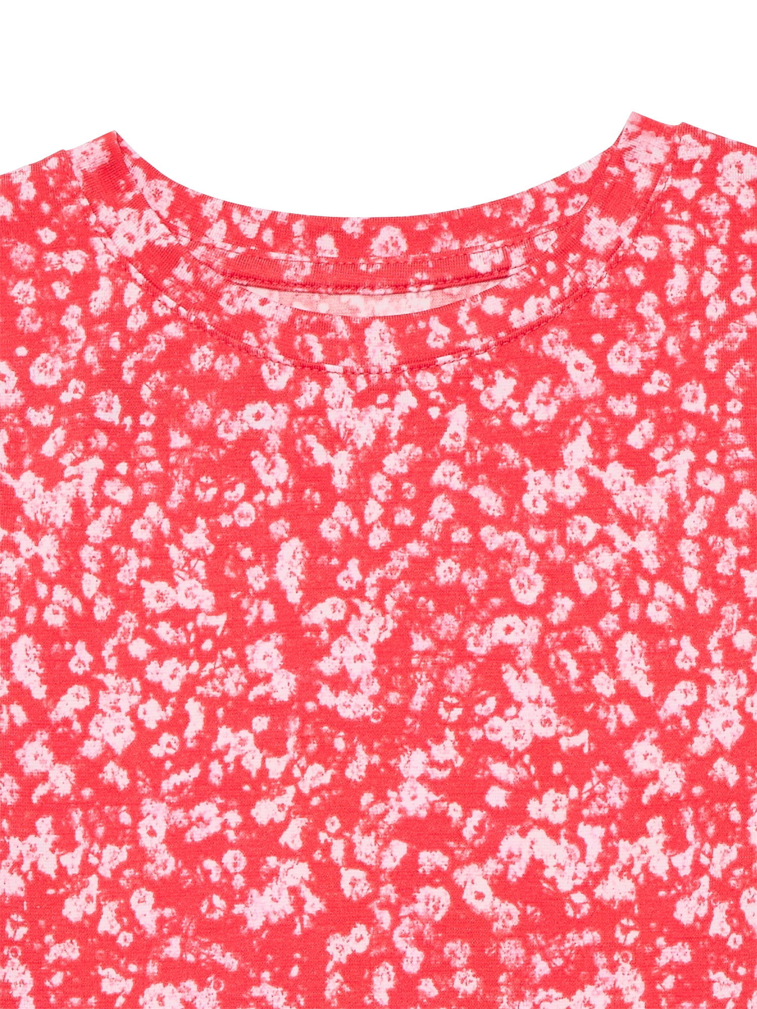 Athletic Works Girls Active Tee with Short Sleeves, Sizes 4-18 & Plus