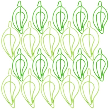30Pcs File Document Paper Clips Leaf Shaped Paper Clips Novelty Small Paper Clips Office Paper Clips