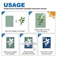 thumbnail image 4 of Uxcell Cyanotype Paper, 12 Sheet Sun Print Paper Kit Green Crafts Paper 5.8x4.1 Inch, 4 of 7