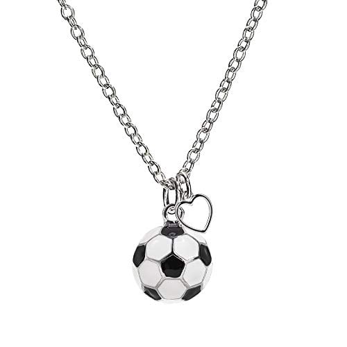 GIMMEDAT Soccer Enamel Necklace Jewelry