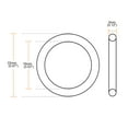 Unique Bargains 10 Pcs 22mm x 3mm Rubber Oring Oil Seal Sealing Ring