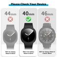 thumbnail image 2 of AYAMAYA for Samsung Galaxy Watch 8 Screen Protector Case with Tempered Glass, HD Full Protection Hard PC Case Anti Scratch for Galaxy Watch 8 40mm, Black, 2 of 8