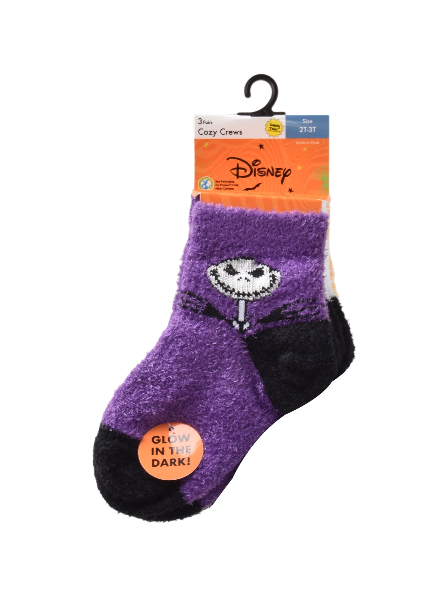 Character Halloween Cozy Quarter Socks, 3- Pack, Sizes 12M- 5T