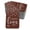 Brown, variant on Inkdotpot 100 Pack Real Gold Foil Paper Tags Made With Love Text Favor Hang Tag