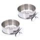 thumbnail image 1 of Dispensador de agua y comida para jaula de pájaros, comedero para loros, taza para jaula, recipiente de acero inoxidable para loros, guacamayos, hurones, periquitos, cacatúas y periquitos., 1 of 7
