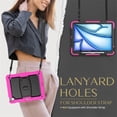 thumbnail image 4 of FJLBDE Case for iPad Air 13 inch (2026 M4/2025 M3/2024 M2), Rugged Shockproof Tablet Cases Cover with Kickstand Shoulder Strap, Rose, 4 of 7
