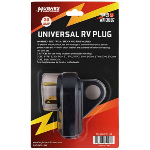 Hughes Auto Manufacturer Part #: 30APLUG Power Cord Plug End
