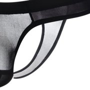 Men’s Boxer Briefs Underwear for Men Sexy Pants Ice Silk Ultrathin Translucent Soft Panties T-back Underpants