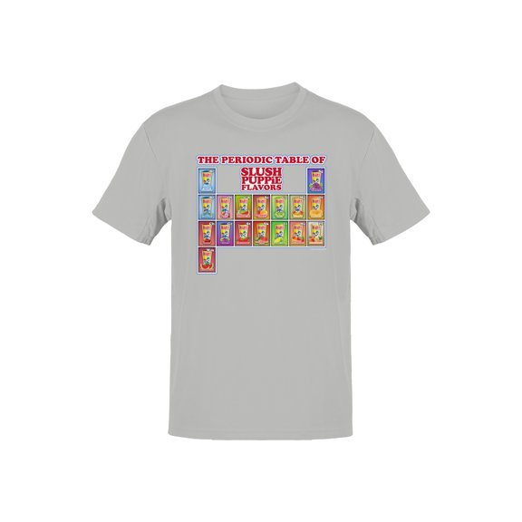 Officially Licensed Slush Puppie Flavor Chart Men's T-shirt