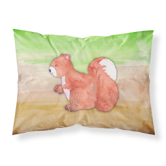 s Treasures Squirrel Watercolor Pillowcase Standard Multicolor Caroline's Treasures BB7431PILLOWCASE