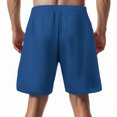 thumbnail image 6 of Mgmyaa Mens Casual Shorts Summer Drawstring Elastic Waist Beach Sweat Shorts Texture with Multi-Pockets, 6 of 6