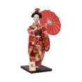 thumbnail image 3 of Estatua de escritorio de muñeca geisha, kimono japonés de 12 pulgadas, figura artesanal tradicional, Estilo B, 3 of 9