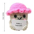 thumbnail image 2 of Funny Handmade Dolls with Positive Cards Unique for Birthday Car Home Novelty Toy, 2 of 3