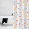 thumbnail image 2 of Coofit Shower Curtain Waterproof Patterned: 71"x86" Bathroom Curtain Bath Curtain Liner, 2 of 7