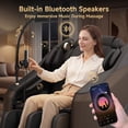 thumbnail image 5 of Real Relax Electric Massage Chair, Zero Gravity Full Body Massage Recliner Chair with 10 Fixed Rollers, Touch Screen Controller, Brown, 5 of 11
