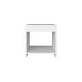 thumbnail image 3 of 16.5" Tall Bedroom Nightstand - Affordable And Practical White Finish Minimalist Design Color, 3 of 4