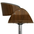 thumbnail image 6 of Simpli Home Amery Adjustable Swivel Bar Stool in Charcoal Gray Faux Leather, 6 of 10