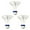 Blanc, variante sur Volants de Navette d'Extérieur Coupe-Vent 3 Pcs, pour l'Entraînement de Badminton Ballon en Nylon