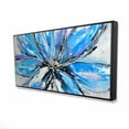 thumbnail image 1 of Fleur Bleue - Impression Encadrée sur Toile par Begin Édition, 1 of 2