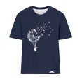 thumbnail image 3 of Blusas para las Mujeres Casual Impreso Cuello en V Manga Corta Suéter, Ligero Y Elegante Tops Cortos para las Mujeres, 3 of 4