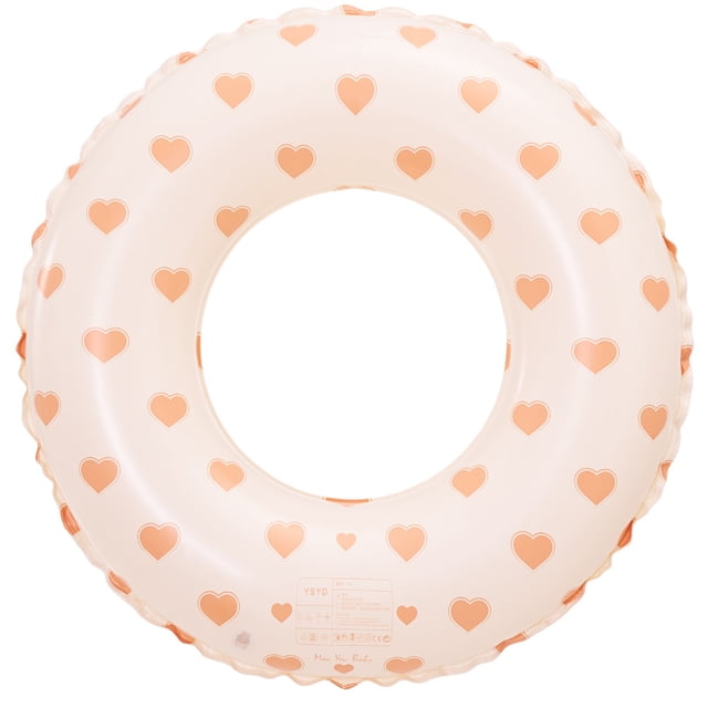 Thickened Children‘s Danish Retro Striped Swimming Ring Olive Inflatable Baby‘s Underarm Ring Floating Ring