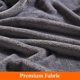 thumbnail image 4 of Fleece Blanket 230 x 230 cm Sofa Blanket Soft and Warm Fleece Blanket, Fluffy Plush Cozy Flannel Blanket and Throws, Gray, 4 of 4