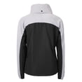 thumbnail image 3 of Women's Cutter & Buck Black Pittsburgh Steelers  Charter Eco Recycled Half-Zip Hooded Anorak Jacket, 3 of 3