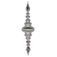 thumbnail image 1 of Vickerman M183807 41 in. Silver Shiny Finial Ornament, 1 of 2