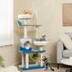 thumbnail image 2 of Costway Árbol Para Gatos Con Temática Oceánica Para Interior, Soporte De Escalada Para Gatos De Varios Niveles Con Rascadores De Sisal, Juguetes Colgantes, Torre Para Gatos Con Cesta Y Hamaca, 2 of 3