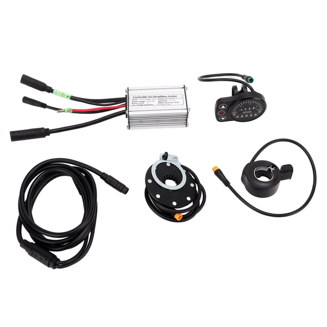 LAFGUR Kit de Conversion Vélo Électrique 7A DC 36V/48V Kit de Modification Vélo Électrique avec Compteur 1 à 2 Fils Kit de Conversion Vélo Électrique, Kit de Conversion Vélo Électrique