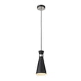 thumbnail image 3 of Z-Lite Soriano 6" Round Steel Mini Pendant in Matte Black and Brushed Nickel, 3 of 7