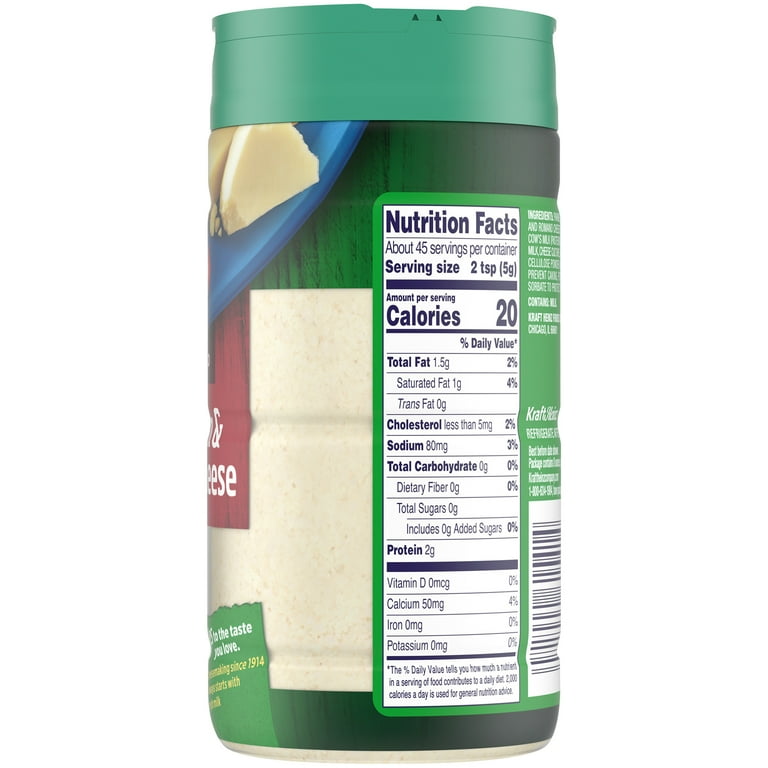Kraft Parmesan &amp; Romano Grated Cheese, 8 oz Shaker - Walmart.com